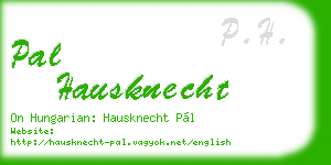 pal hausknecht business card