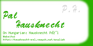 pal hausknecht business card